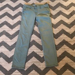 American Eagle skinny pants green 12 xlong